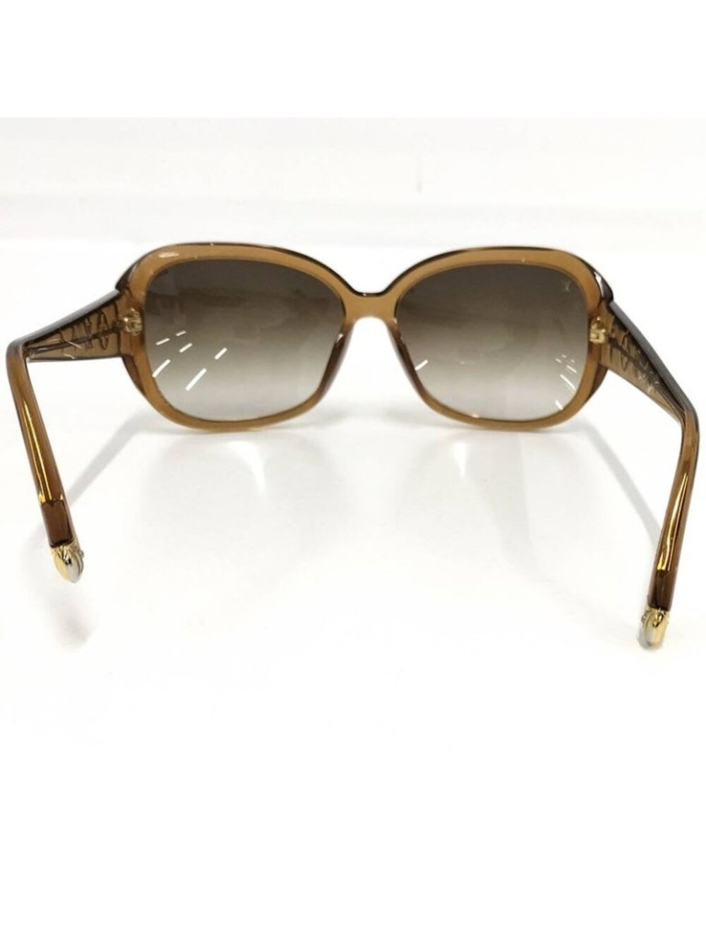 Louis Vuitton Sunglasses Logo Temple 5915 140 Cell Frame Brown Z0460 - Picture 7 of 10